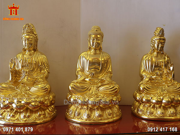 Bộ Tam Thế Phật ngồi đẹp