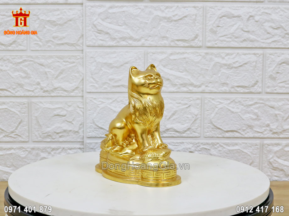 Tượng Mèo Dát Vàng - Quà Tặng Phong Thủy Ý Nghĩa Năm 2023