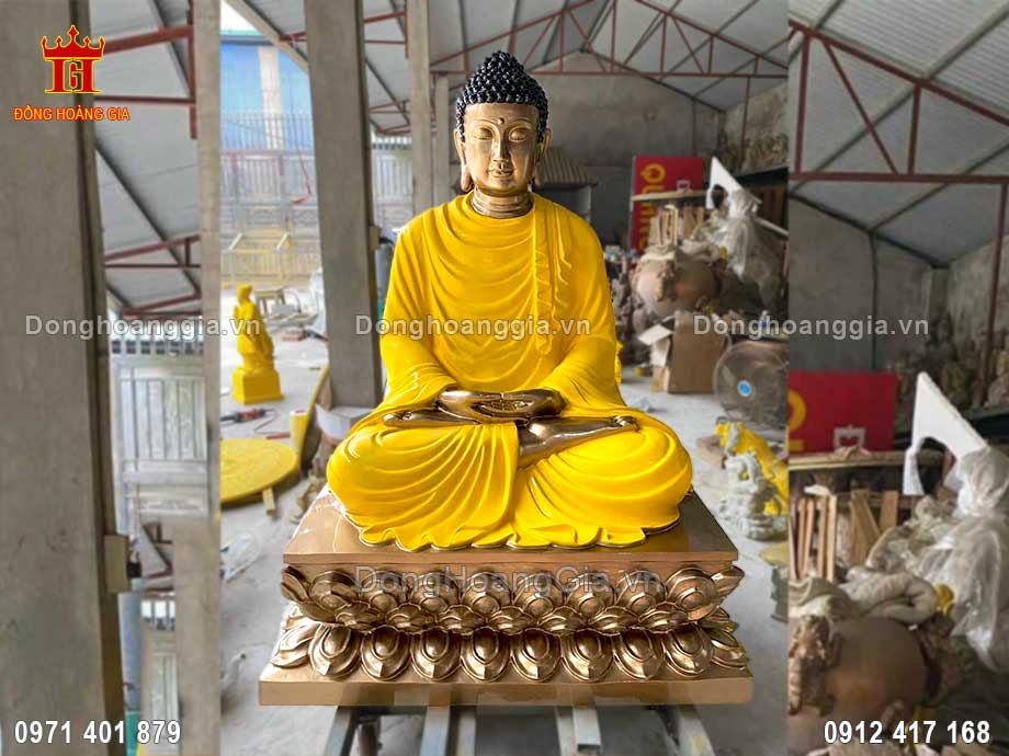 Tượng Phật Bổn Sư Thích Ca Mâu Ni Bằng Đồng Đẹp Nhất - SP1667