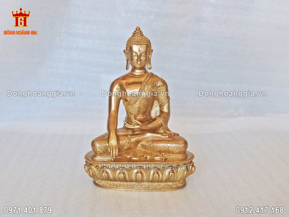 Tượng Phật Thích Ca Mâu Ni Nhỏ Bằng Đồng Tinh Xảo - SP1480